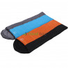 Спальный мешок одеяло с капюшоном черно-оранжевый 1350г/м2, 190+30х75см, t от -10 до +10