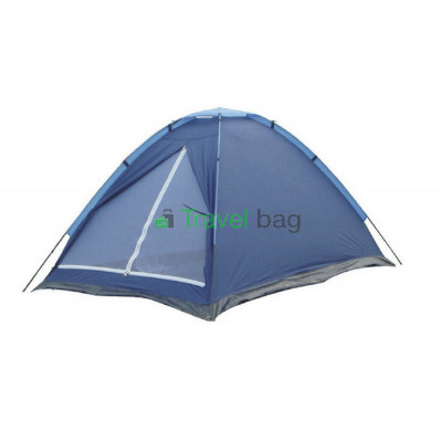 Палатка трехместная WEEKEND 1.80 х 2,00 м синяя T1SY010