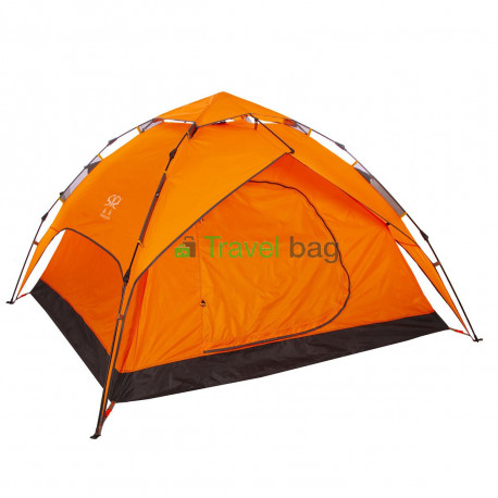 Палатка четырехместная 2.20 х 2,30 м оранжевая самораскладывающаяся TSYA621