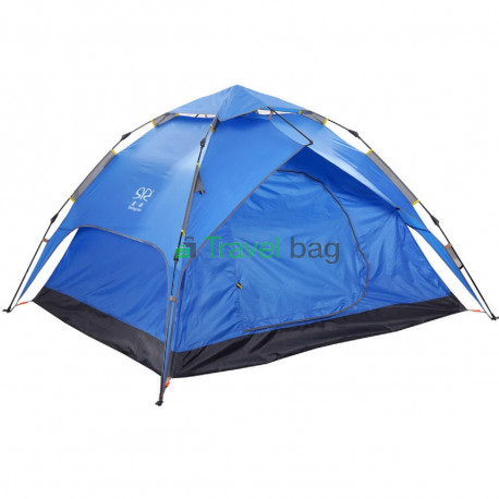 Палатка четырехместная 2.20 х 2,30 м синяя самораскладывающаяся TSYA622