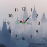Настенные часы MIROLOKS Город в тумане 35х35 см M00018