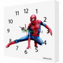 Настенные настольные часы MIROLOKS Человек паук 35х35 см M00035