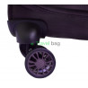 Чемодан малый AIRTEX 826 на 4-х колесах фиолетовый тканевый 55 см