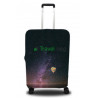 Чехол на чемодан размер S дайвинг с рисунком космос