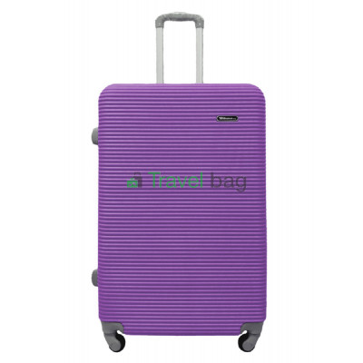 Чемодан пластиковый MILANO BAG 004 большой 75 см с расширением фиолетовый