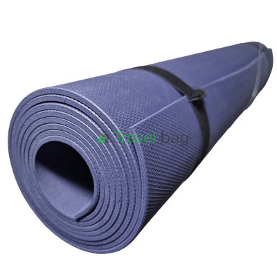 Коврик для йоги EVA (каремат) однослойный 1800х600х3мм темно-синий
