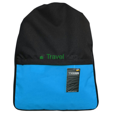 Рюкзак-мешок с карманом Tiger на затяжках черно-голубой