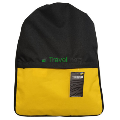 Рюкзак-мешок с карманом Tiger на затяжках черно-желтый