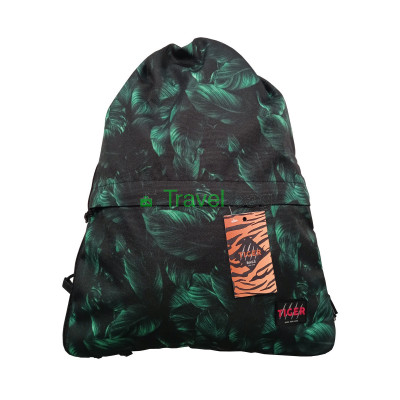 Рюкзак-мешок с карманом Tiger на затяжках Print Листья