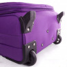 Чемодан Suitcase большой сиреневый тканевый 70 см