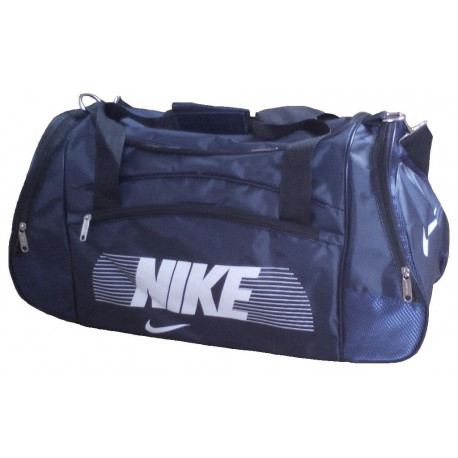 Сумка спортивная Nike со скошенными карманами средняя темно-синяя 56 см