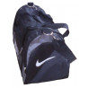Сумка спортивная Nike со скошенными карманами средняя черно-серая 56 см