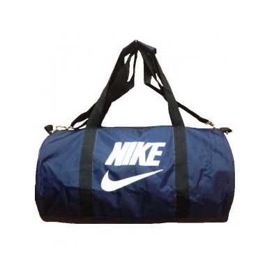 Сумка спортивная Nike круглая малая темно-синяя 45 см