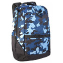 Рюкзак спортивный Wispe 45х30 черно-синий камуфляж