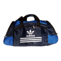 Сумка спортивная Adidas со скошенными карманами средняя темно-синяя 56 см