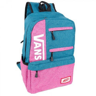 Рюкзак женский Vans тканевый сине-розовый R50511
