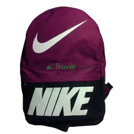 Рюкзак спортивный Nike (Найк) черно-бордовый 40х30 см.