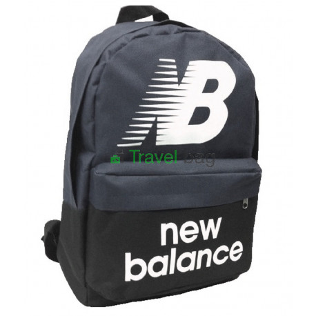 Рюкзак спортивный New balance черно-серый 40х30 см
