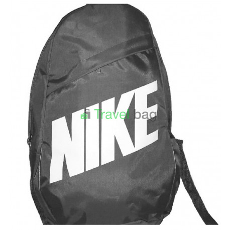 Рюкзак городской Nike (Найк) серый с белой надписью 40х27 см