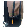 Рюкзак спортивный c ромбом на 2 отдела коричневый 42х30 см