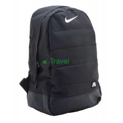 Рюкзак Nike с кожаным дном 45х30 черный